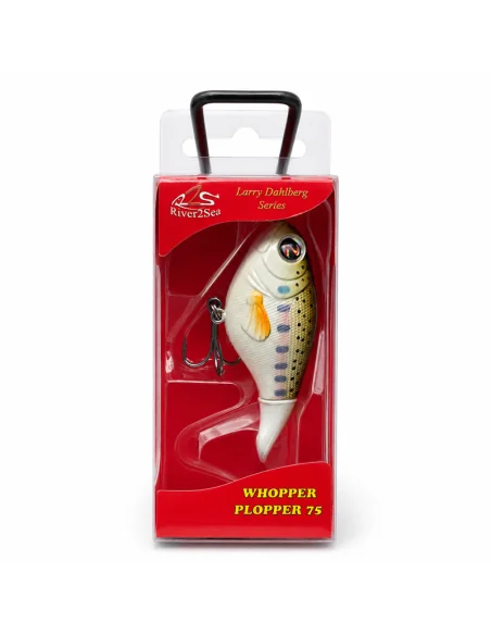 River2Sea Whopper Plopper 60mm Baby Trout 6g Oberflächen Köder Das Original Hechtmagnet Topwater-Blinker / Spinnköder-JJ-Fishing