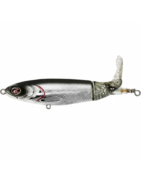 River2Sea Whopper Plopper 90mm Chrome Black 14g Oberflächen Köder Das Original Hechtmagnet Topwater-Blinker / Spinnköder-JJ-F...