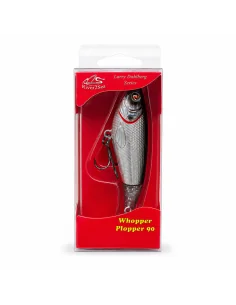 River2Sea Whopper Plopper 90mm Chrome Black 14g Oberflächen Köder Das Original Hechtmagnet Topwater-Blinker / Spinnköder-JJ-F... 2