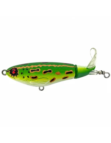 River2Sea Whopper Plopper 110mm Leopard Frog 28g Oberflächen Köder Das Original Hechtmagnet Topwater-Blinker / Spinnköder-JJ-...