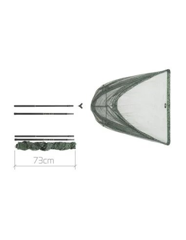 Delphin TELEFIX C2G 42Zoll Angelkescher Camo 100x100 Kescherstaab 1.8m Angelkescher Profi-Tackle & Co-JJ-Fishing