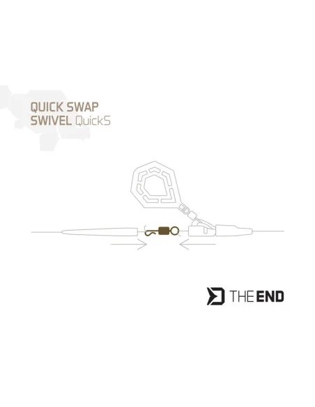 Delphin TheEND QuickS Quick Change Swivel Wirbel 10 Stück Größe 4-Swivels-JJ-Fishing