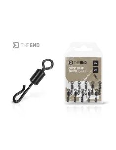 Delphin TheEND QuickS Quick Change Swivel Wirbel 10 Stück Größe 4-Swivels-JJ-Fishing
