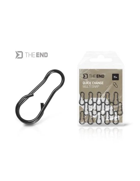 Delphin TheEND Multi Snap 15 Stück Schnellwechselclip-Endtackle-JJ-Fishing