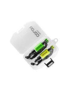 Delphin COLOR Kettenbissanzeiger Set Grün und Gelb 2 Stück-Bissanzeiger & Bobbins-JJ-Fishing 2