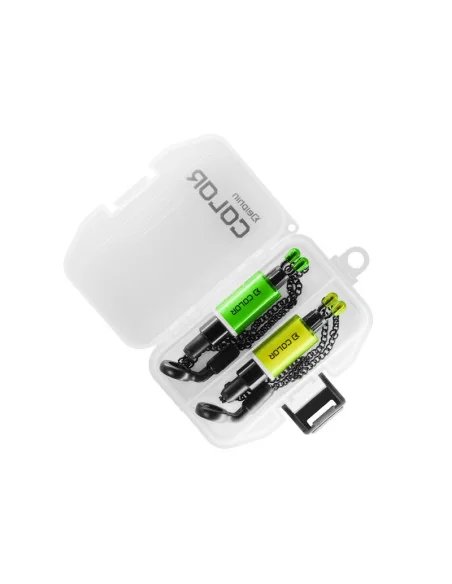 Delphin COLOR Kettenbissanzeiger Set Grün und Gelb 2 Stück-Bissanzeiger & Bobbins-JJ-Fishing