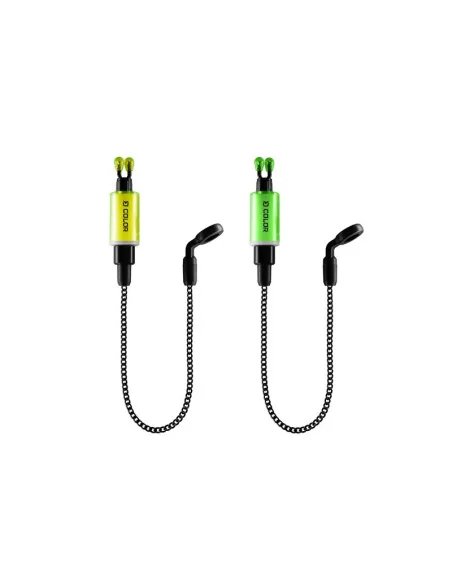 Delphin COLOR Kettenbissanzeiger Set Grün und Gelb 2 Stück-Bissanzeiger & Bobbins-JJ-Fishing