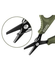 Delphin BladeX 9,5cm Short SS Scissors Geriffelte Schere Angelscheere Ultra Scharf-Angelzubehör-JJ-Fishing 2