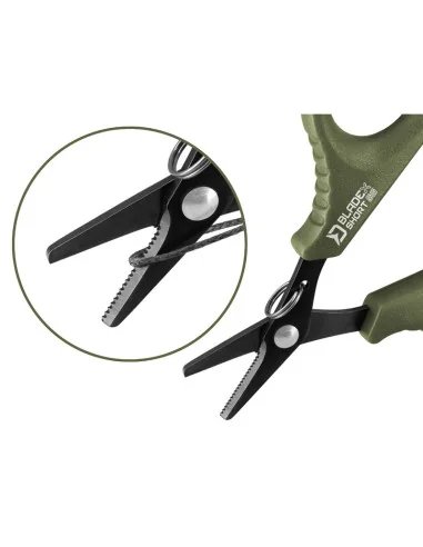 Delphin BladeX 9,5cm Short SS Scissors Geriffelte Schere Angelscheere Ultra Scharf-Angelzubehör-JJ-Fishing