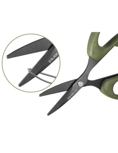 Delphin BladeX 12cm Long Titan Scissors Geriffelte Schere Angelscheere Ultra Scharf-Angelzubehör-JJ-Fishing