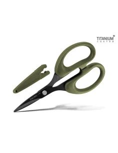 Delphin BladeX 12cm Long Titan Scissors Geriffelte Schere Angelscheere Ultra Scharf-Angelzubehör-JJ-Fishing
