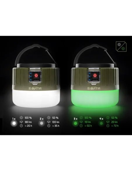 Delphin SVITA 4W 180lm 3600mAh Campinglampe mit Fernbedienung Bivvy Light-Zeltlampen-JJ-Fishing