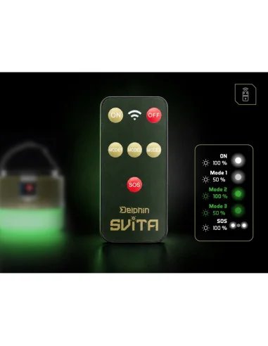 Delphin SVITA 4W 180lm 3600mAh Campinglampe mit Fernbedienung Bivvy Light-Zeltlampen-JJ-Fishing