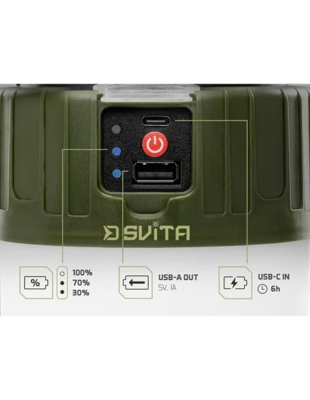 Delphin SVITA 4W 180lm 3600mAh Campinglampe mit Fernbedienung Bivvy Light-Zeltlampen-JJ-Fishing