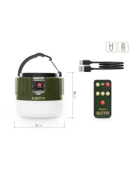 Delphin SVITA 4W 180lm 3600mAh Campinglampe mit Fernbedienung Bivvy Light-Zeltlampen-JJ-Fishing