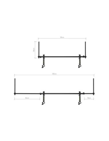 Delphin REAXE UniFIX DUO Halter Front und Back Method Feeder Rutenhalter für Angelsessel-Angelzubehör-JJ-Fishing