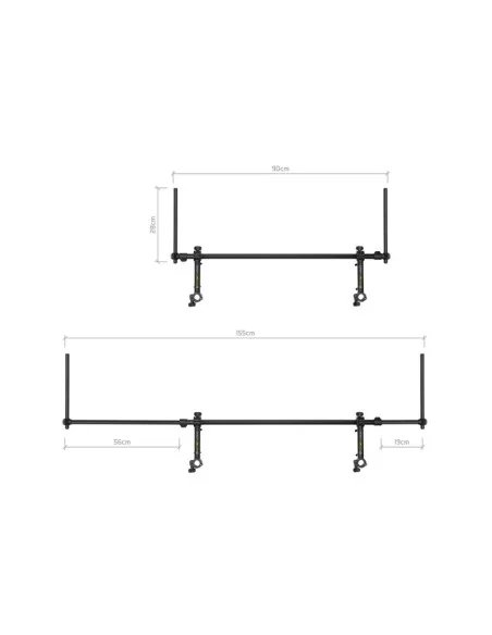 Delphin REAXE UniFIX DUO Halter Front und Back Method Feeder Rutenhalter für Angelsessel-Angelzubehör-JJ-Fishing