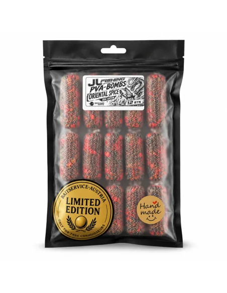 JJ-Fishing PVA Oriental Spice BSA Edition 12 Stück Ready PVA Sticks Long Cast Hand Made in Austria Baitservice-Köder-JJ-Fishing