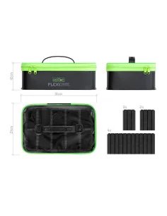 Delphin REAXE FlexiCASE EVA-Organizer Method Feeder Wasserdichte Angeltasche Verstellbar-Angelzubehör-JJ-Fishing