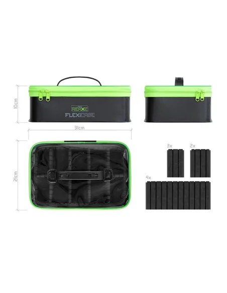 Delphin REAXE FlexiCASE EVA-Organizer Method Feeder Wasserdichte Angeltasche Verstellbar-Angelzubehör-JJ-Fishing