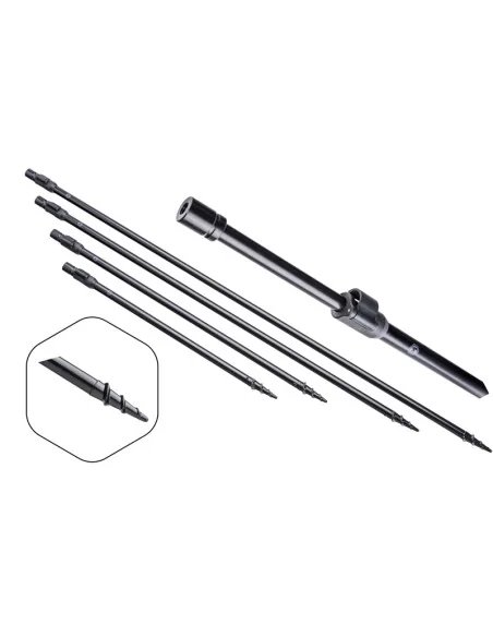 Mivardi Entrix 90 Screw Bankstick Rutenauflage Erdspieß Black Edition-Rod Pod´s, Banksticks & Buzzerbars-JJ-Fishing
