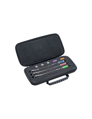Mivardi MCX Stainless Swing Arm Multicolor Set 3 Stück mit Hardcase Transporttasche Profi Ausrüstung-Bissanzeiger & Bobbins-J...