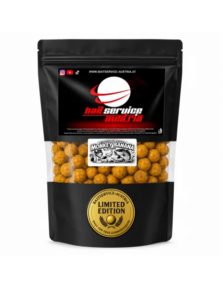 BSA Premium Range Monkey Banana by JJ-Fishing 20mm Boilies 1Kg Baitservice Austria-Boilies-JJ-Fishing