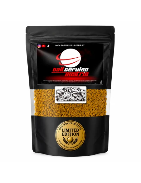 BSA Stick Mix Pellets Monkey Banana 3mm 1Kg Bait Service Austria-Pellets-JJ-Fishing