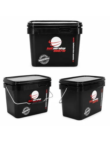 BSA EIMER 10L Kübel Black Edition Baitservice Austria-Tackle Boxen-JJ-Fishing