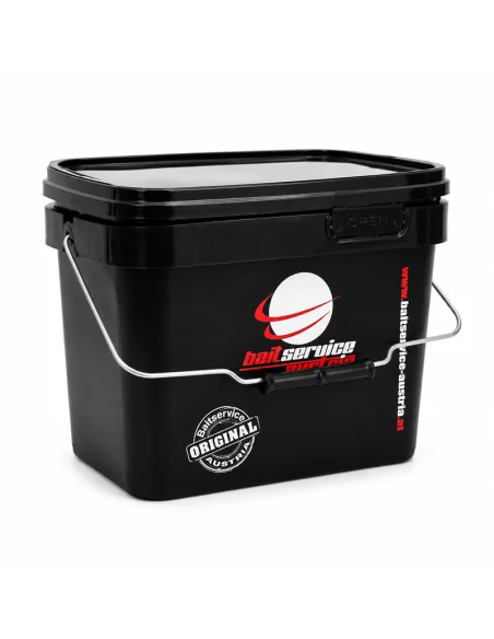 BSA EIMER 10L Kübel Black Edition Baitservice Austria-Tackle Boxen-JJ-Fishing