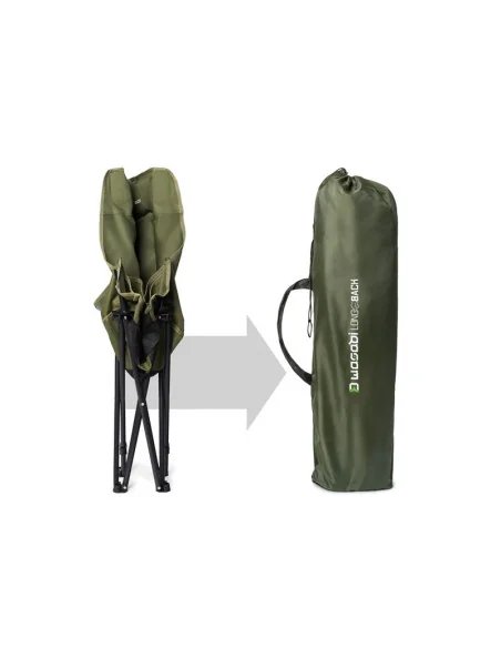Delphin WASABI LONGback Stuhl Angelsessel Camping Sessel-Outdoor-JJ-Fishing