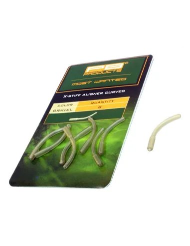 PB Products X-Stiff Aligner Curved Gravel 8 Stück-Vorfachmaterial & Montage-Zubehör-JJ-Fishing