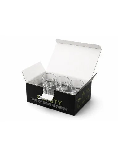 Delphin SHOTY 6in1 6x55ml Glasbecher-Set Schnapsglas Stamperl mit Fisch Design-Diverse Geschenkideen-JJ-Fishing