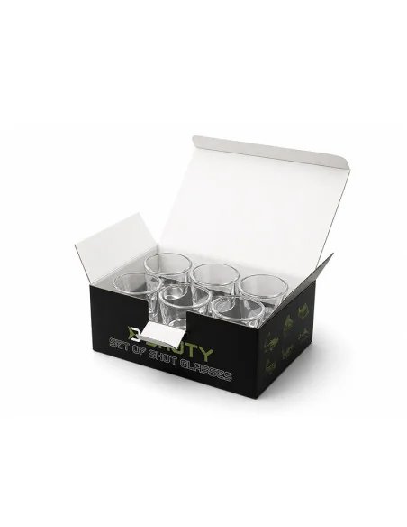 Delphin SHOTY 6in1 6x55ml Glasbecher-Set Schnapsglas Stamperl mit Fisch Design-Diverse Geschenkideen-JJ-Fishing