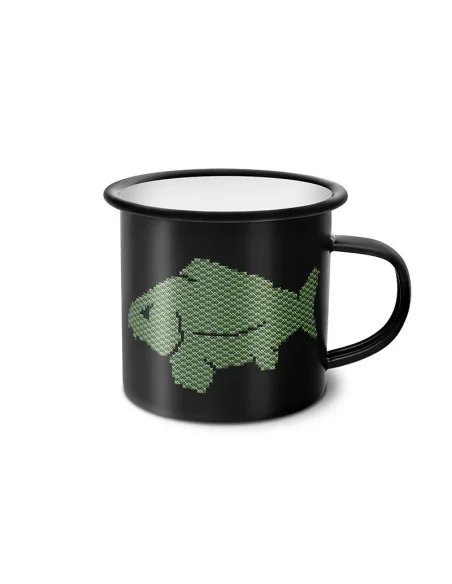 Delphin CARPO 350ml Emaillierte Tasse Angel Becher mit Karpfen-Outdoor Cooking-JJ-Fishing