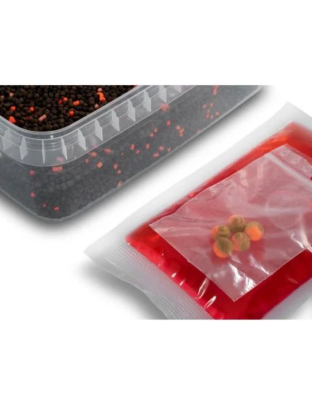 Delphin Reaxe Frankfurter & Chili READY&GO 400g Pellet Box mit Liquid und Wafter-Wafters-JJ-Fishing