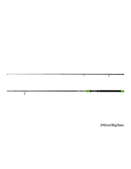Delphin GreenCODE Hard 240cm 50g Spinnrute Angelrute Long Cast-Ruten-JJ-Fishing