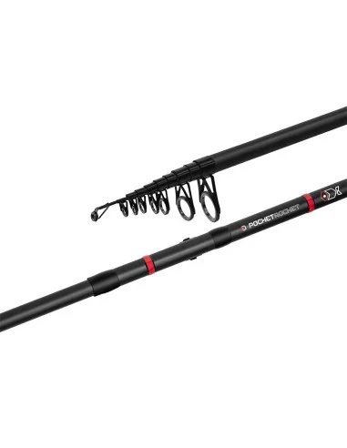 Delphin PocketROCKET 240cm 5-35g Teleskop Angelrute Extreme Kleines Packmaß Spinnrute Feeder Karpfen-Ruten-JJ-Fishing