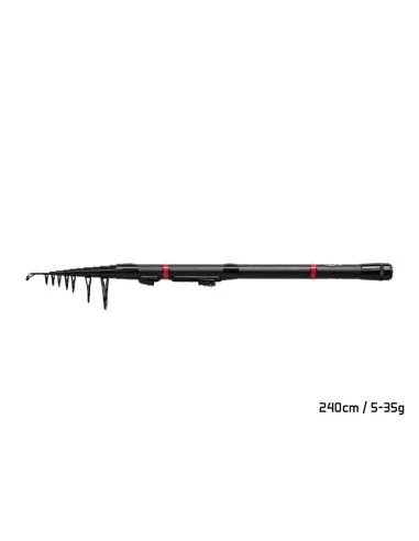 Delphin PocketROCKET 240cm 5-35g Teleskop Angelrute Extreme Kleines Packmaß Spinnrute Feeder Karpfen-Ruten-JJ-Fishing