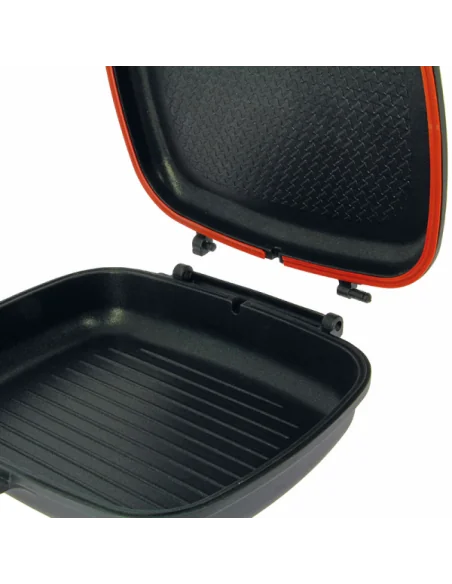 NGT Double Grill Pan Grillpfanne Camping Pfanne mit Dichtung-Outdoor Cooking-JJ-Fishing