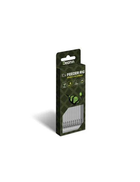 Delphin Braided Sting 6 Method Feeder Vorfach 8cm 0,20mm Geflochten 10 Stück Chinu Hook-Method Feeder-JJ-Fishing