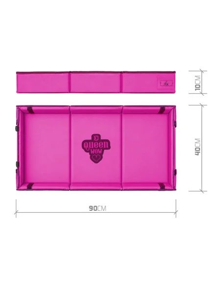 Delphin Duomat Queen WOW Fish Mat with Sideboards Abhakmatte 40x90cm/60x110cm Pink Rosa-Abhakmatten & Wiegeschlingen-JJ-Fishing