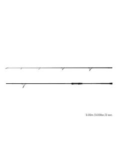 Delphin INKED Carp 10Ft 300cm 3.0lbs Limited Edition Karpfen Angelrute 2 Teilig Black Edition-Karpfenruten-JJ-Fishing 2
