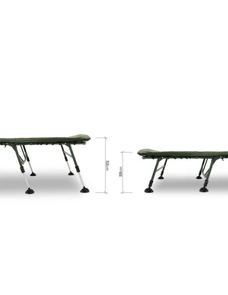 Delphin ErgoCARP Bedchair - Maximale Komfort und Stabilität für Angler-Angelliegen & Angelstühle-JJ-Fishing