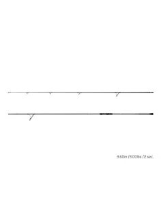 Delphin INKED Carp 12Ft 360cm 3.0lbs Limited Edition Karpfen Angelrute 2 Teilig Black Edition-Karpfenruten-JJ-Fishing 2