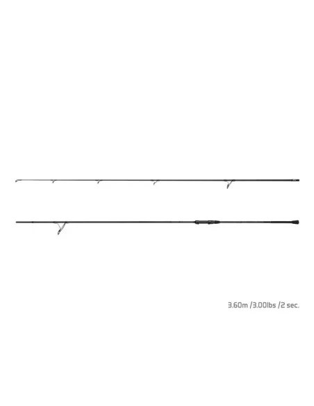 Delphin INKED Carp 12Ft 360cm 3.0lbs Limited Edition Karpfen Angelrute 2 Teilig Black Edition-Karpfenruten-JJ-Fishing