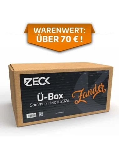 Zeck Fishing Ü-Box Zander Sommer & Herbst 2026 Wert € 70,65 Überraschungsbox für Barschangler-Köder-JJ-Fishing