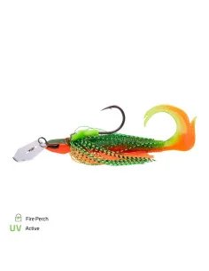 Zeck Cat Bladed Cat Jig 30g XL-Blade Fire Perch Wels Spinn Köder-Blinker / Spinnköder-JJ-Fishing