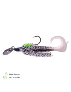 Zeck Cat Bladed Cat Jig 50g XL-Blade Silver Shadow Wels Spinn Köder-Blinker / Spinnköder-JJ-Fishing