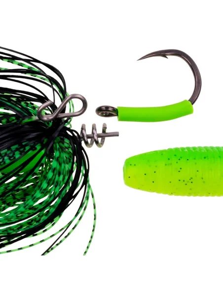 Zeck Cat Bladed Cat Jig 30g XL-Blade Silver Shadow Wels Spinn Köder-Blinker / Spinnköder-JJ-Fishing